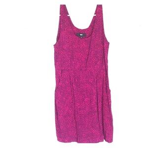 2/$15 Mossimo Purple Pink Abstract Sleeveless Mini Dress Scoop Neck Size Medium
